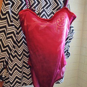 Red One-Piece Bathing Suit